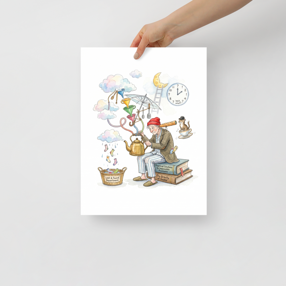 The Gravity of Socks Mockup