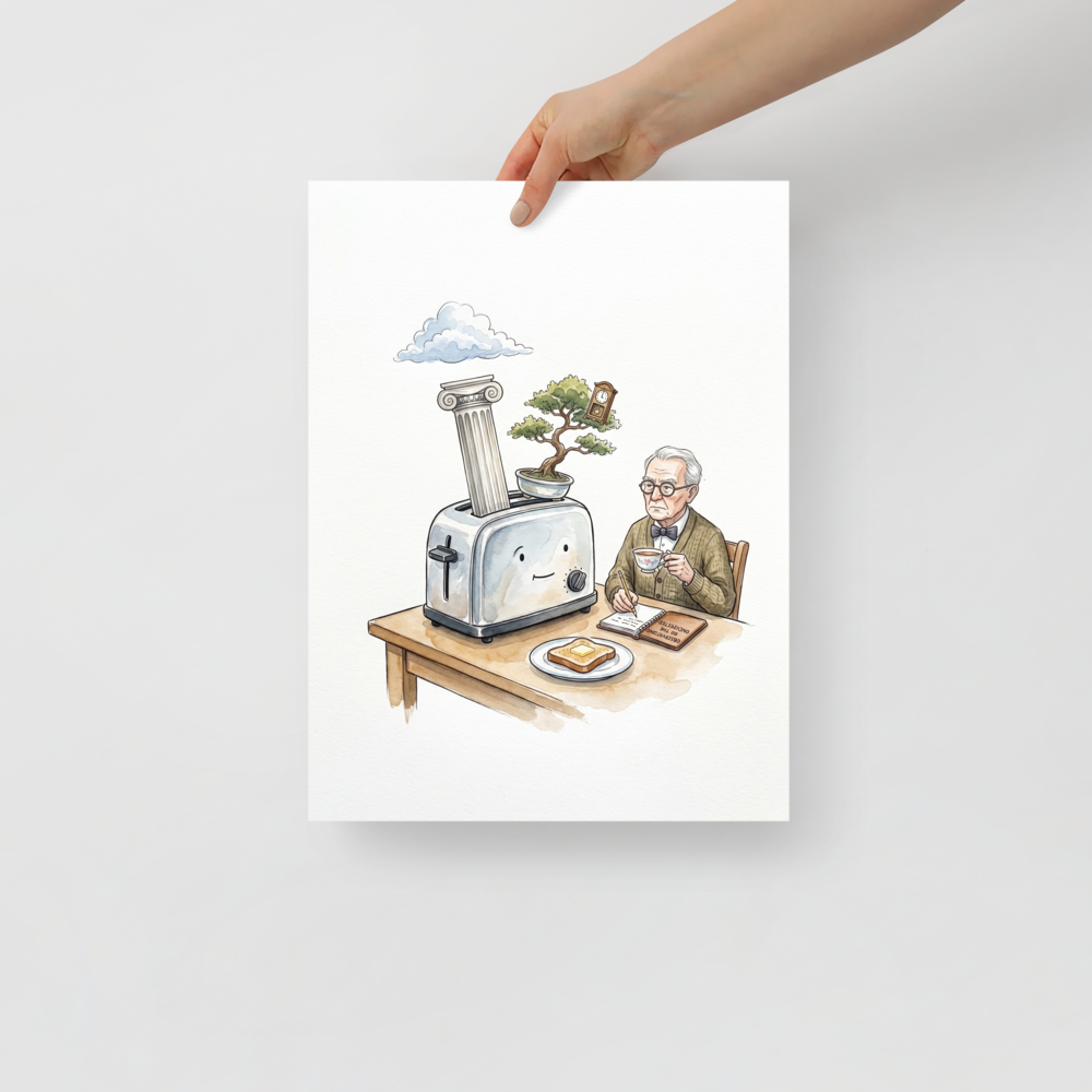 The Absurdity of Breakfast Mockup
