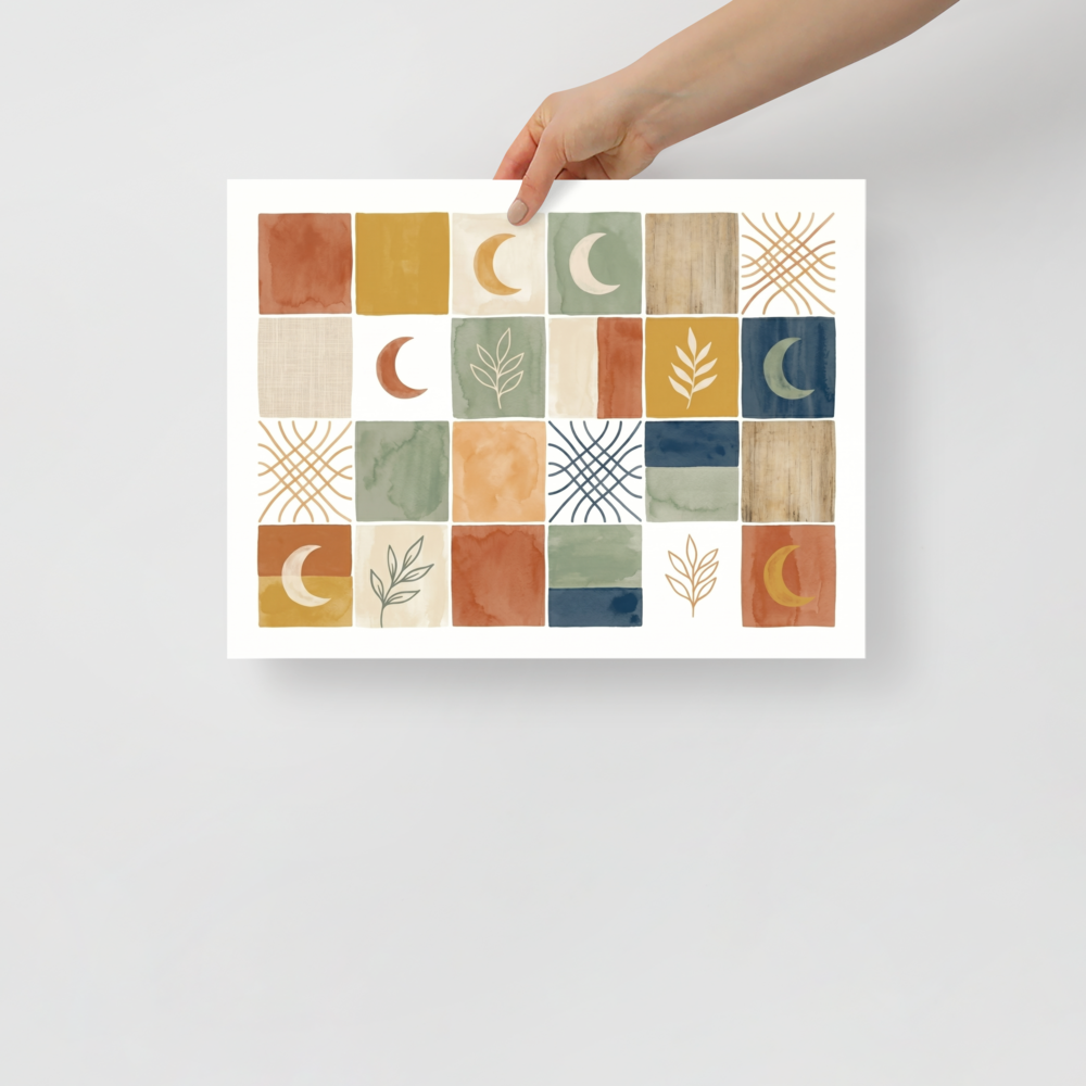 Celestial Patchwork Mockup