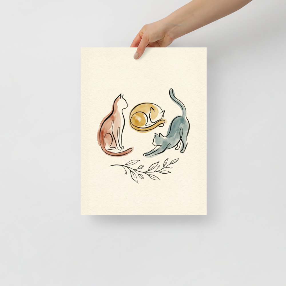 Feline Trio Mockup