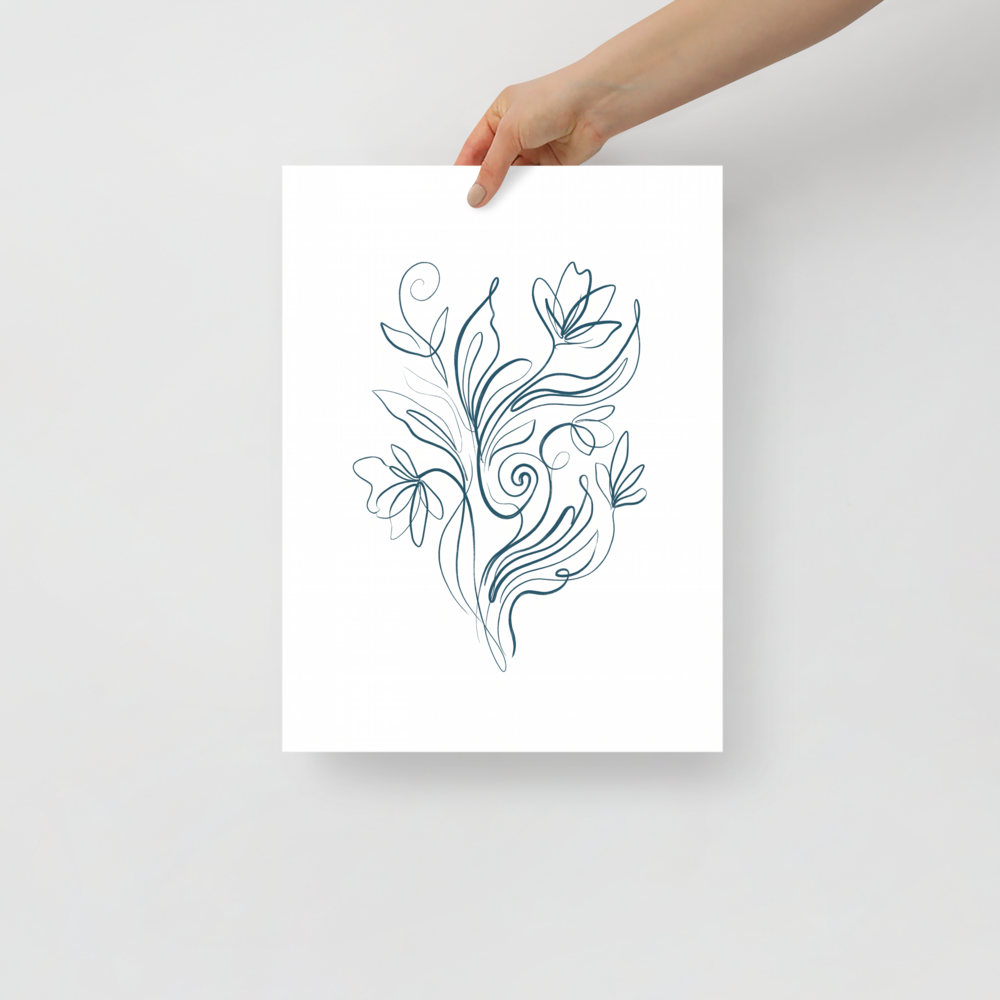 Fluid Blooms Mockup