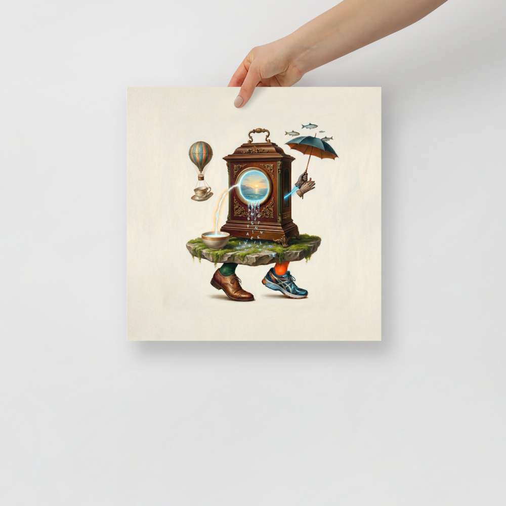 Time's Liquid Journey Mockup