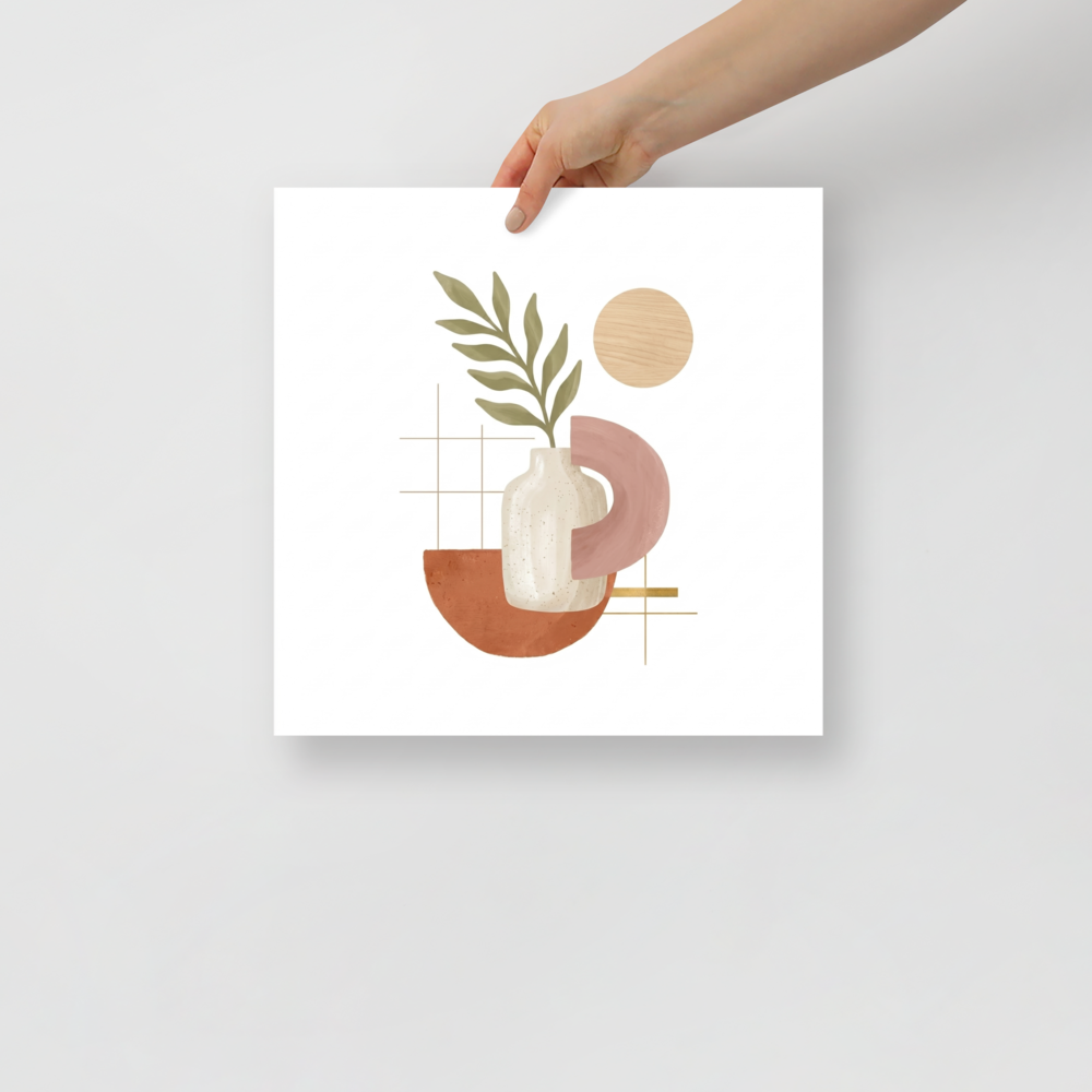 Ceramic Vase and Terracotta Arch Mockup