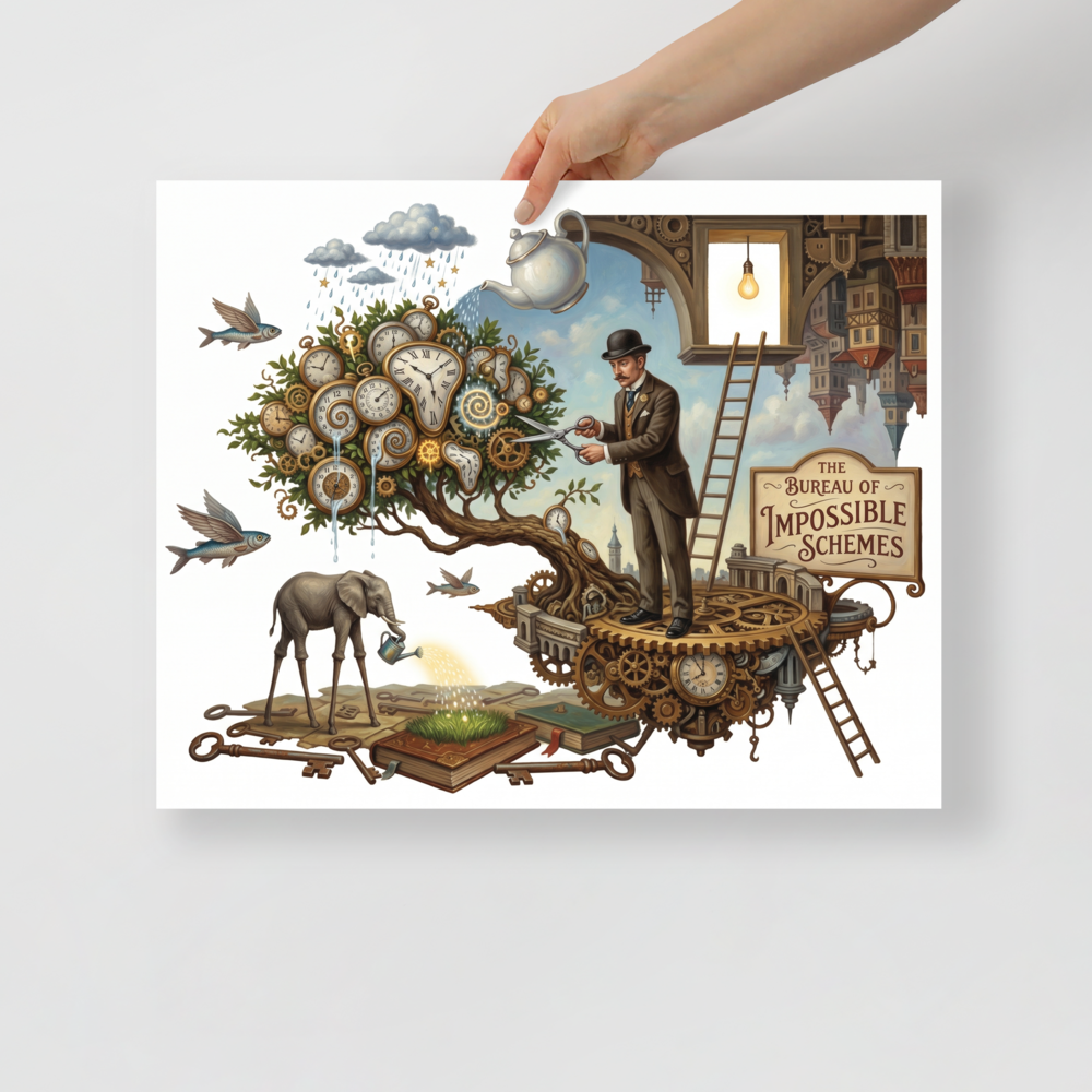 The Bureau of Impossible Schemes Mockup