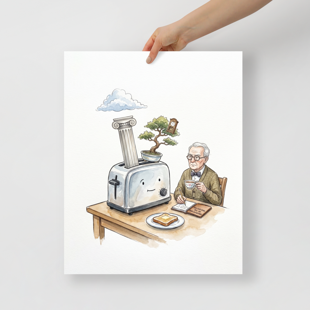 The Absurdity of Breakfast Mockup