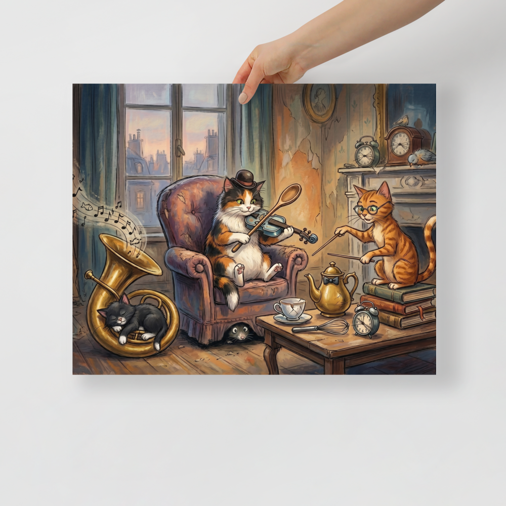 The Feline Symphony Mockup