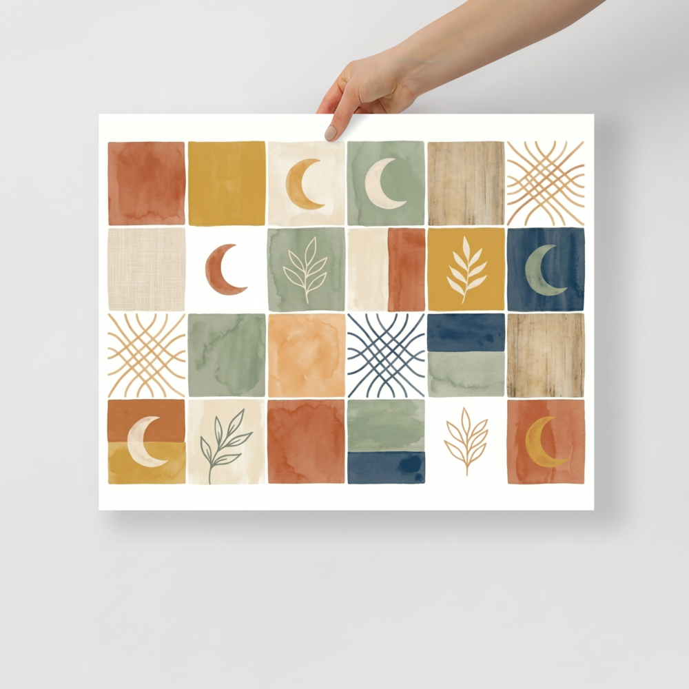 Celestial Patchwork Mockup