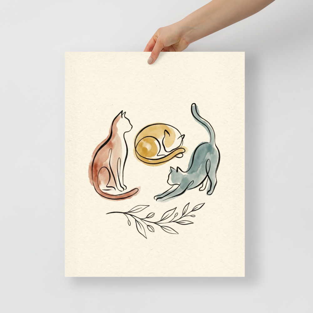 Feline Trio Mockup