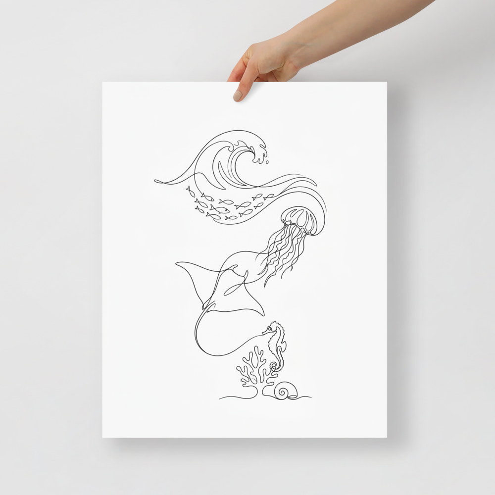 Oceanic Harmony Mockup