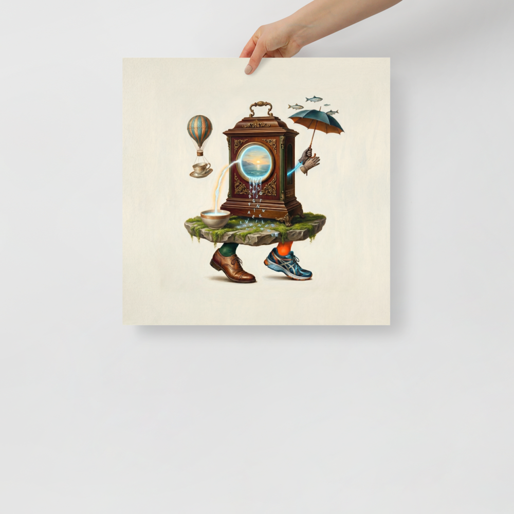 Time's Liquid Journey Mockup
