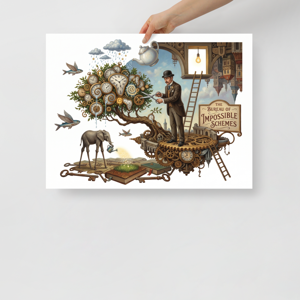 The Bureau of Impossible Schemes Mockup