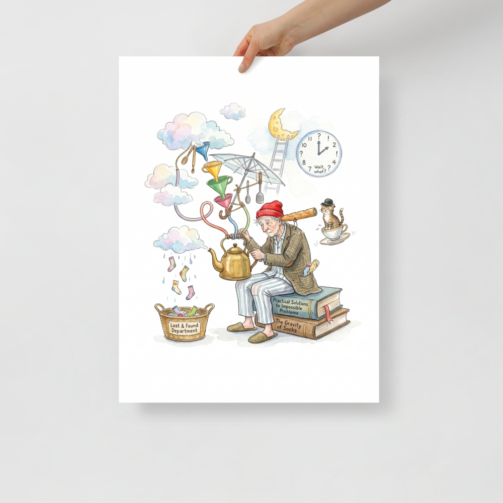 The Gravity of Socks Mockup