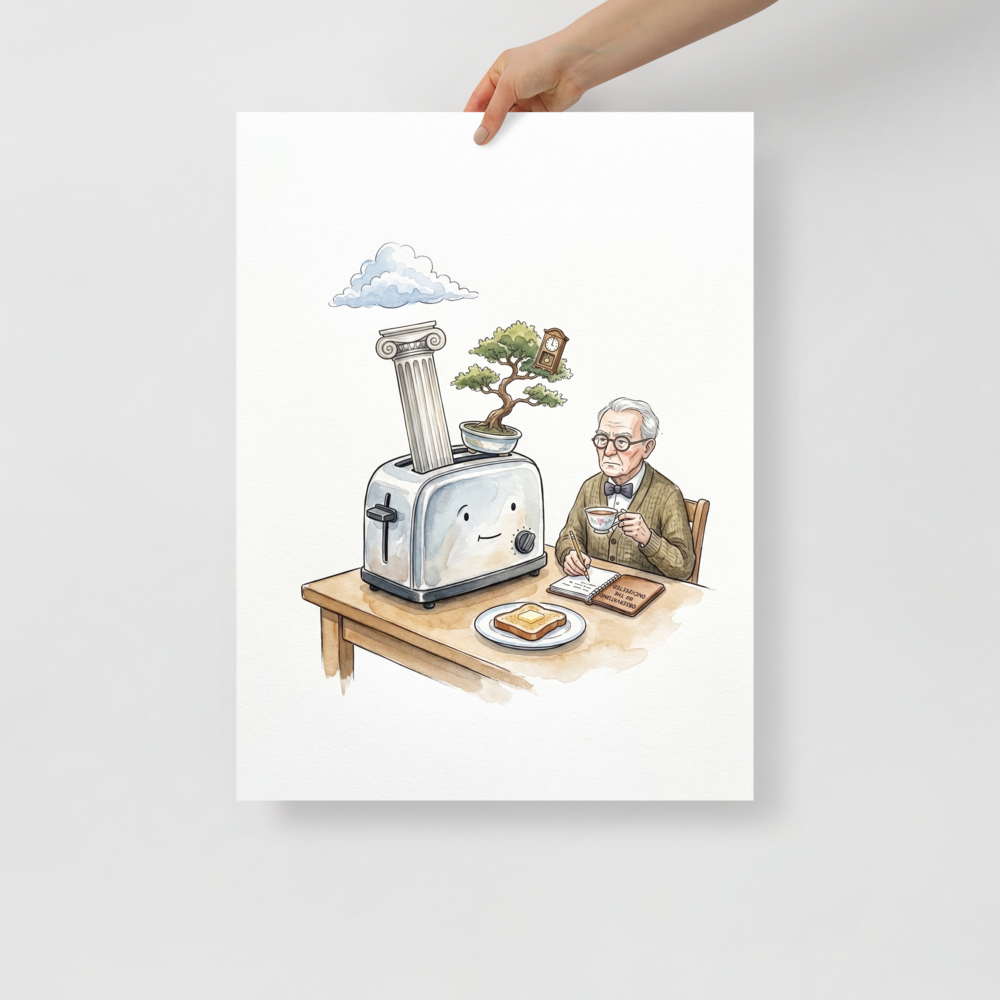 The Absurdity of Breakfast Mockup
