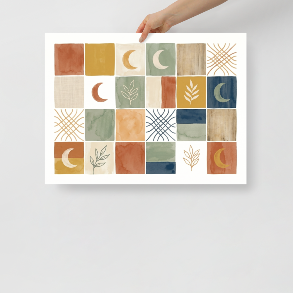 Celestial Patchwork Mockup