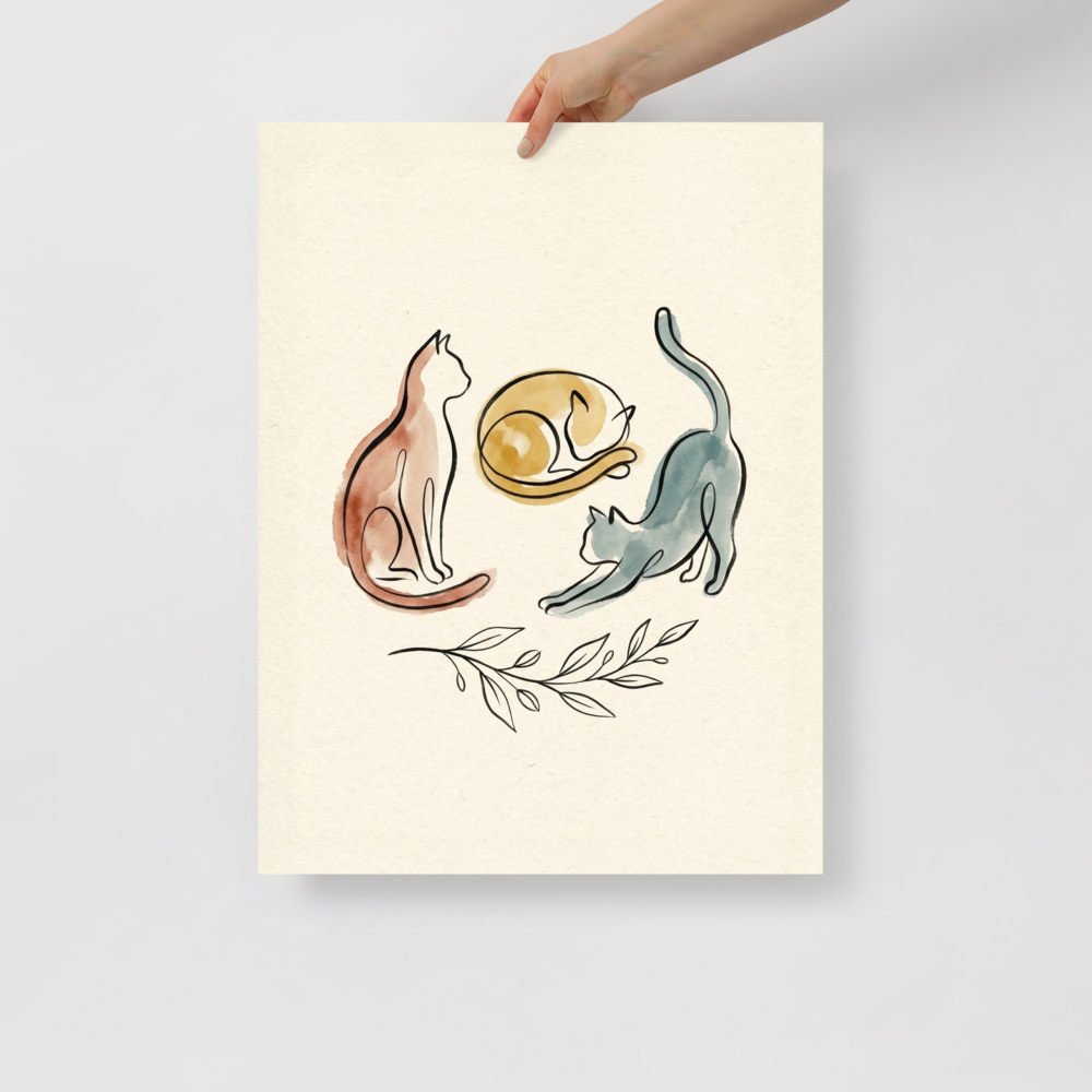 Feline Trio Mockup