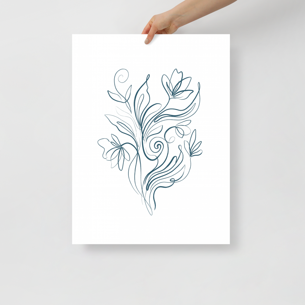 Fluid Blooms Mockup