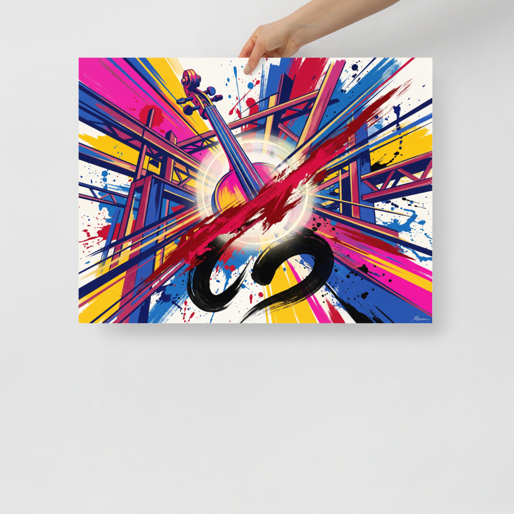 Resonant Frequency - Futurism Print | Living Room Wall Art – Meron