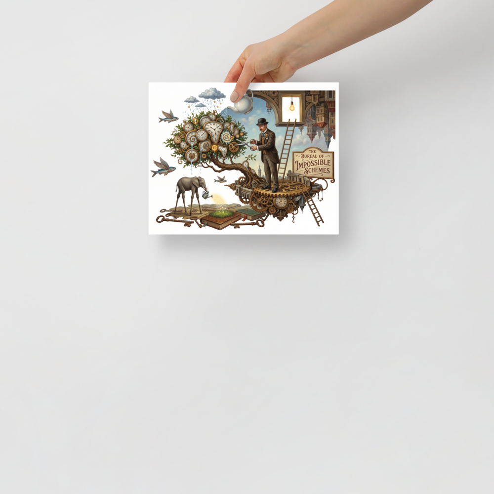 The Bureau of Impossible Schemes Mockup