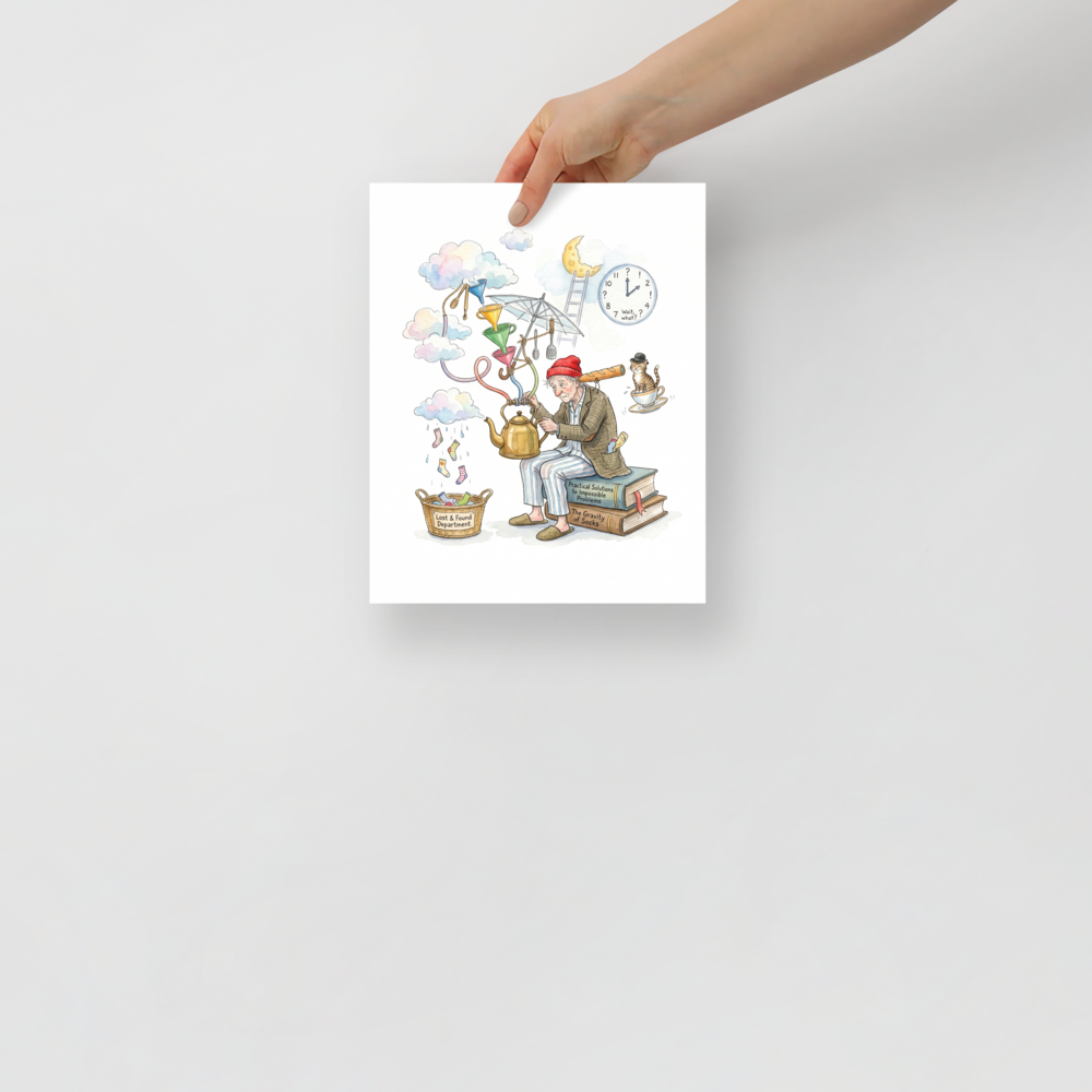 The Gravity of Socks Mockup