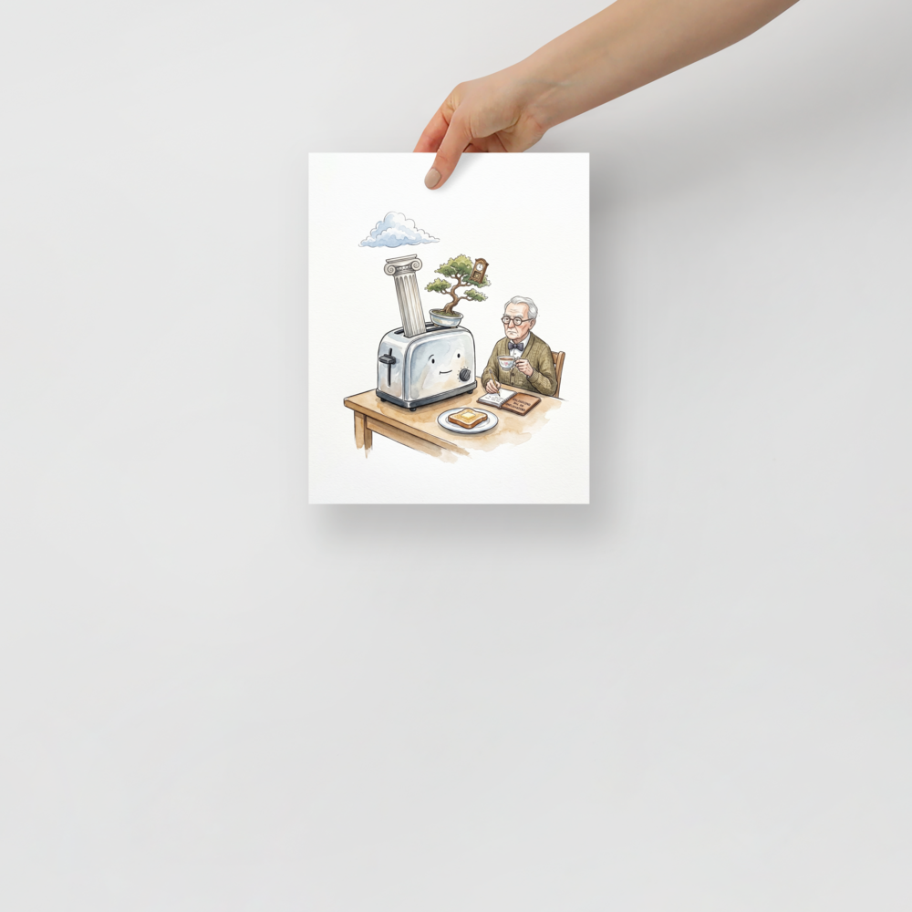 The Absurdity of Breakfast Mockup