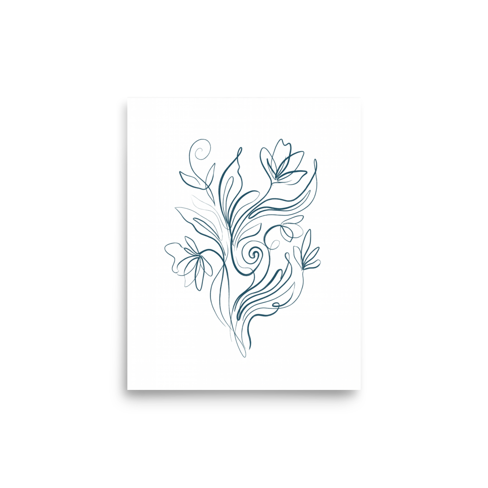 Fluid Blooms Mockup
