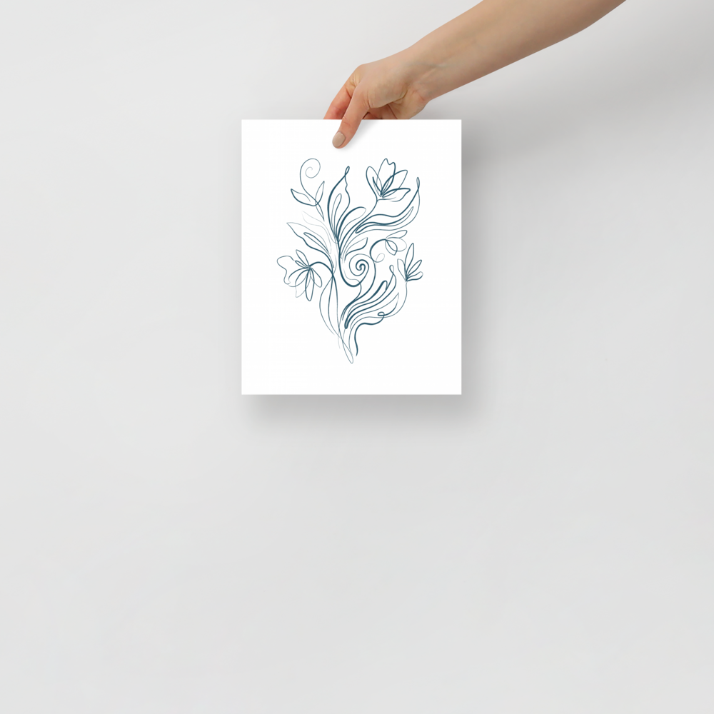 Fluid Blooms Mockup
