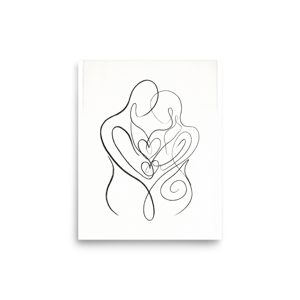 Intertwined Hearts Mockup