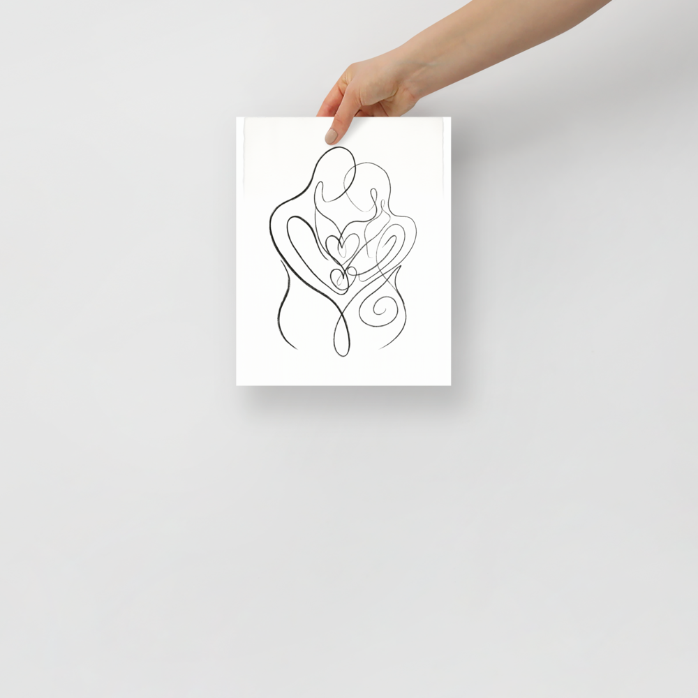 Intertwined Hearts Mockup
