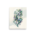 'Organic Symphony' — a Art Nouveau print. A beautiful flowing illustration of a woman intertwined with nature, an elegant addition to a Bedroom or Studio.