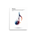 'The Color of Music' — a Abstract art,Pop art print. A vibrant and colorful abstract musical note, a joyful addition to a Music Room or Studio.