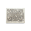 'Optimal Gridlock' — a Conceptual art,Precisionism print. Intricate hand-drawn circular city map with radiating streets, an absorbing architectural piece perfect for an office or library.