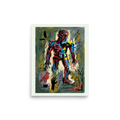 A raw neo-expressionist figure surrounded by lightning bolts and scribbled text reading dream fragments, creating striking energy for an office or living room. 'Dream Fragments', a Neo-expressionism print for the wall.