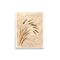 Golden watercolor wheat stalks over wavy terracotta and sage landscape contour lines, ideal for a dining room. 'Golden Harvest Contour', a Folk art print for the wall.