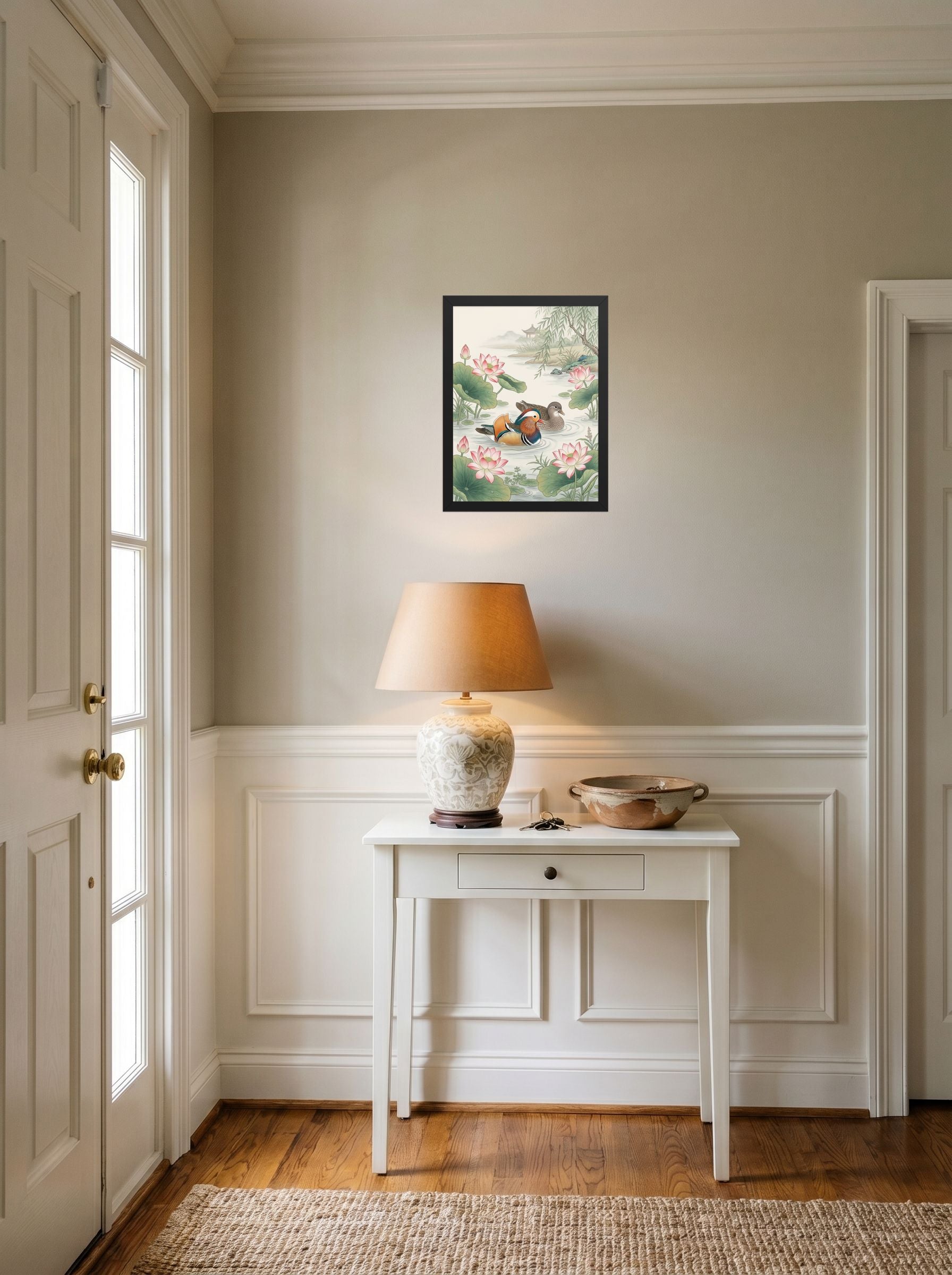 Mandarin Ducks in the Lotus Pond Mockup