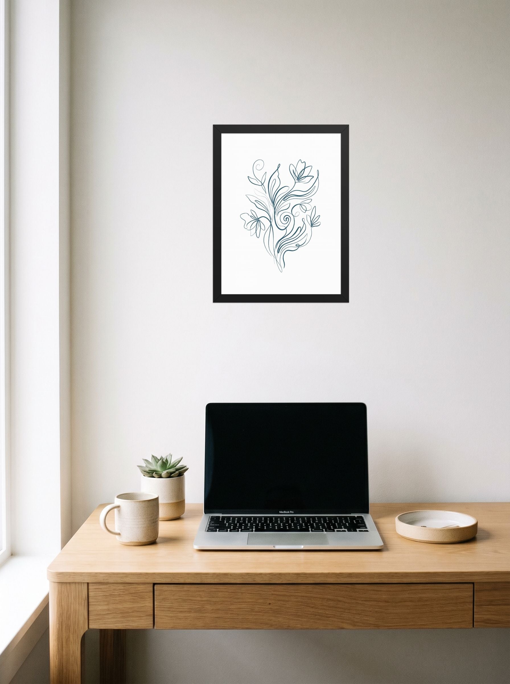 Fluid Blooms Mockup