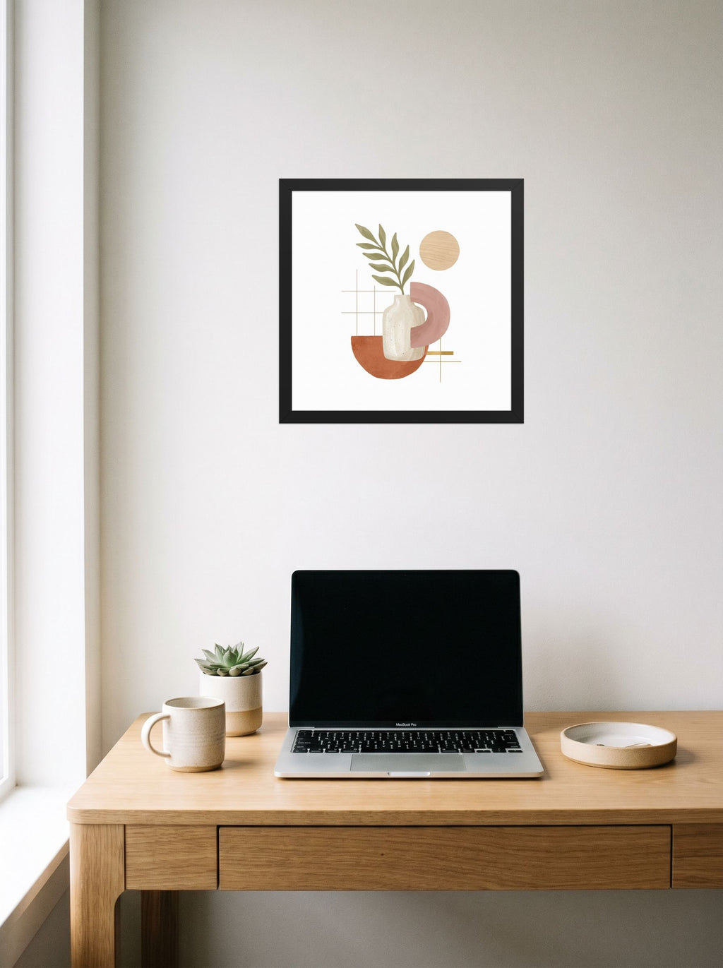 Ceramic Vase and Terracotta Arch Mockup