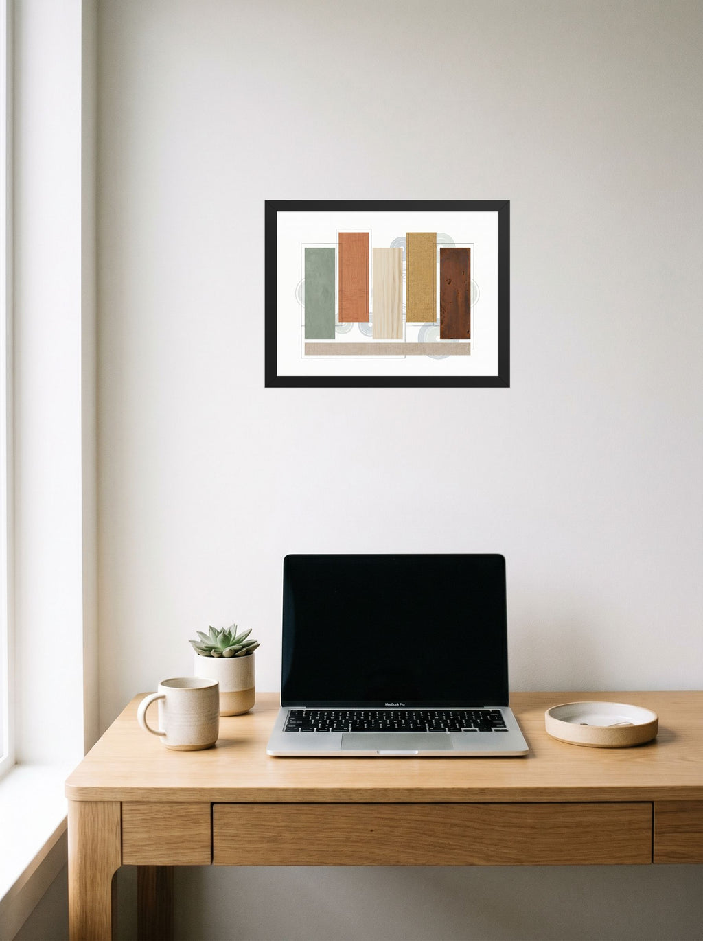 Textured Geometric Symphony Mockup
