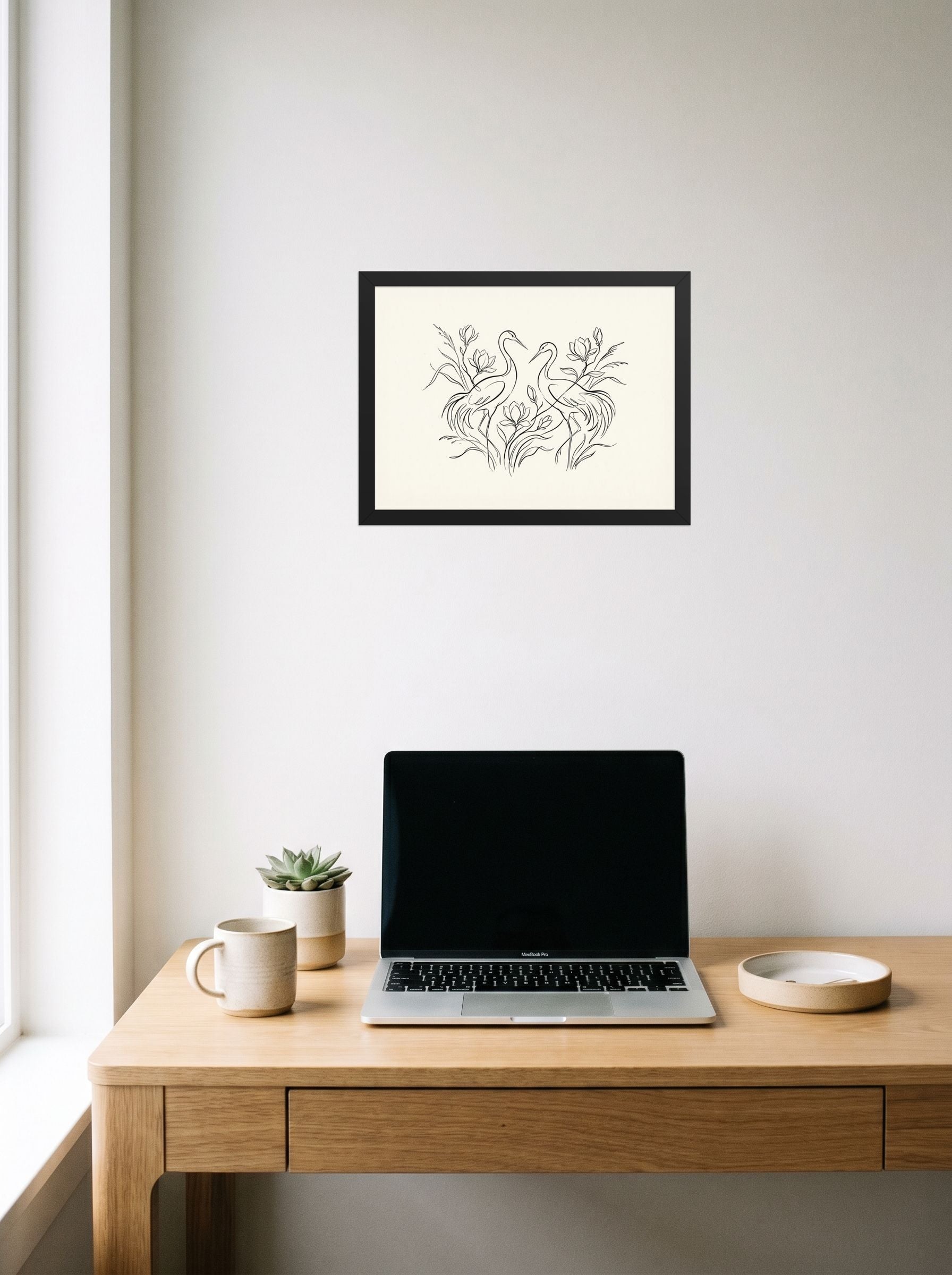 Elegant Avian Pair Mockup