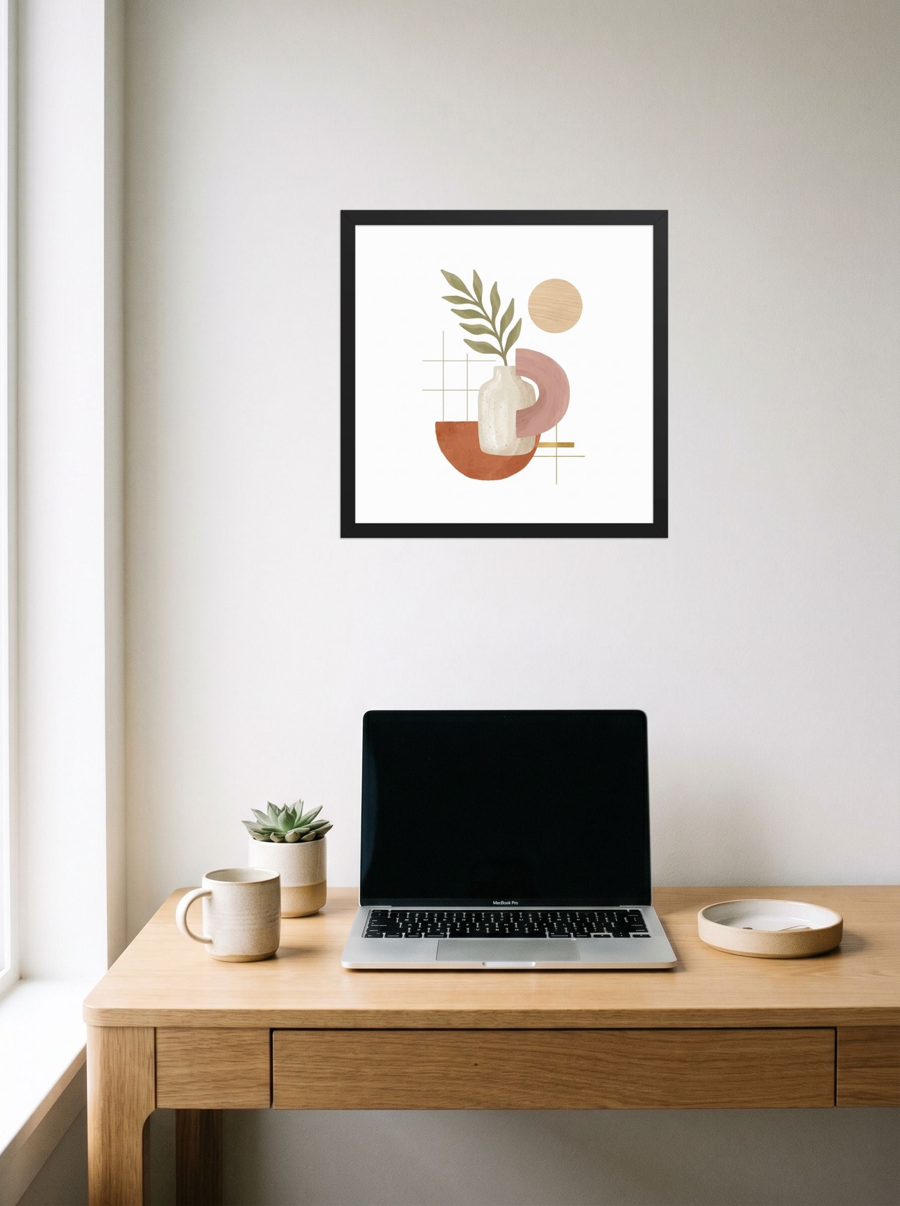 Ceramic Vase and Terracotta Arch Mockup