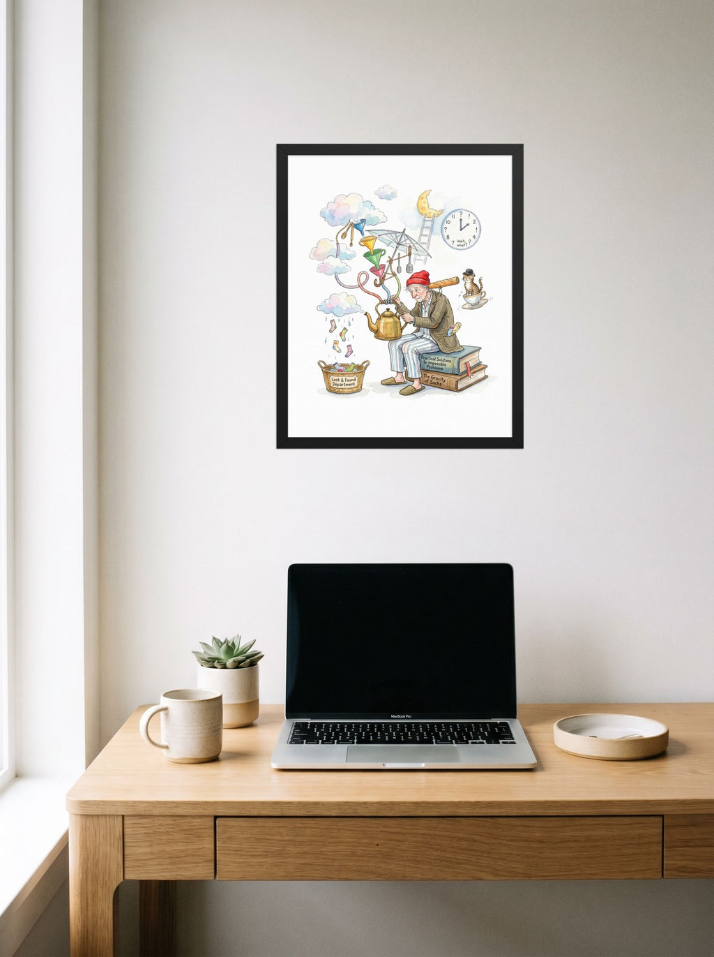 The Gravity of Socks Mockup