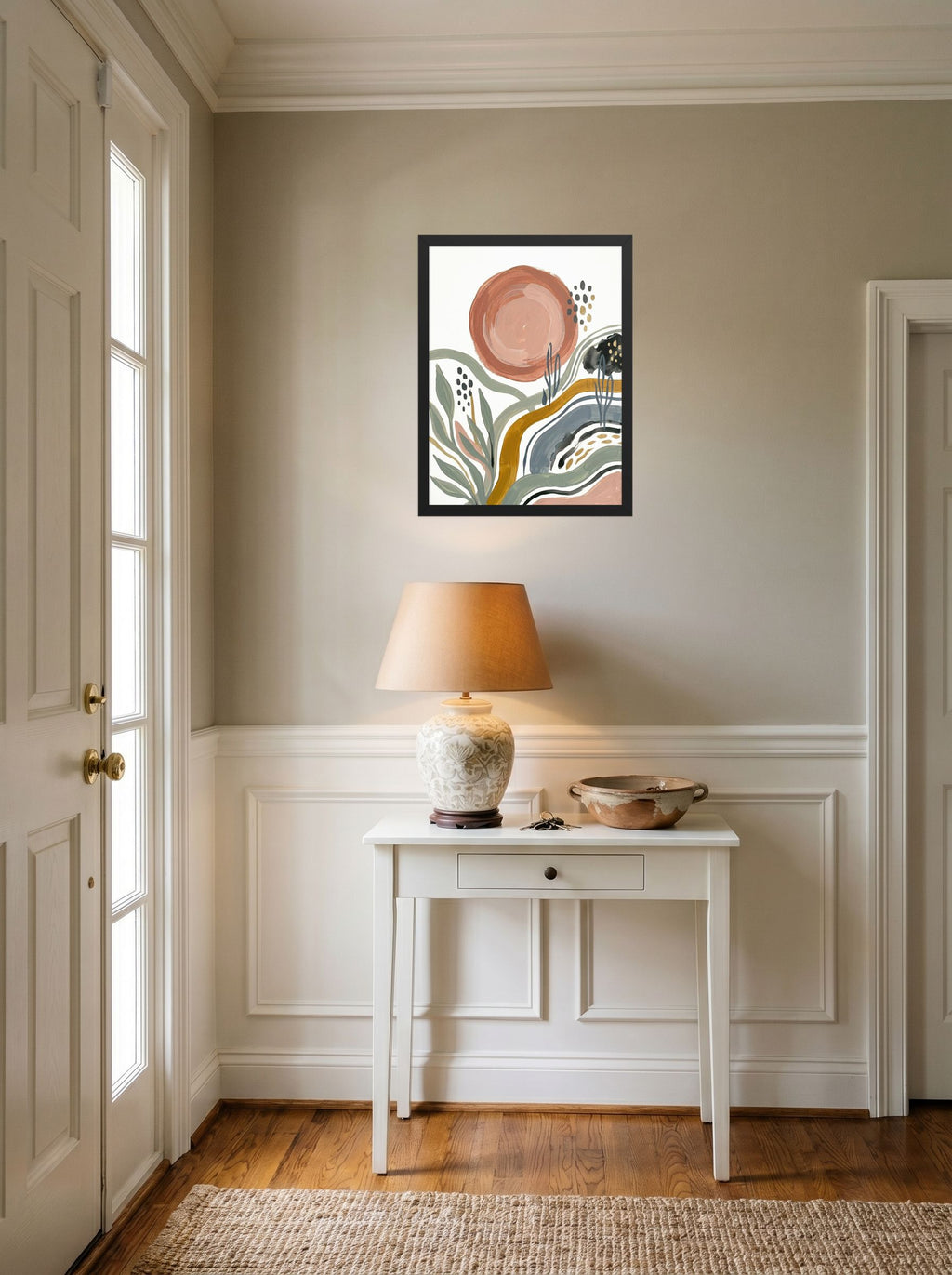 Terracotta Sun and Desert Waves Mockup