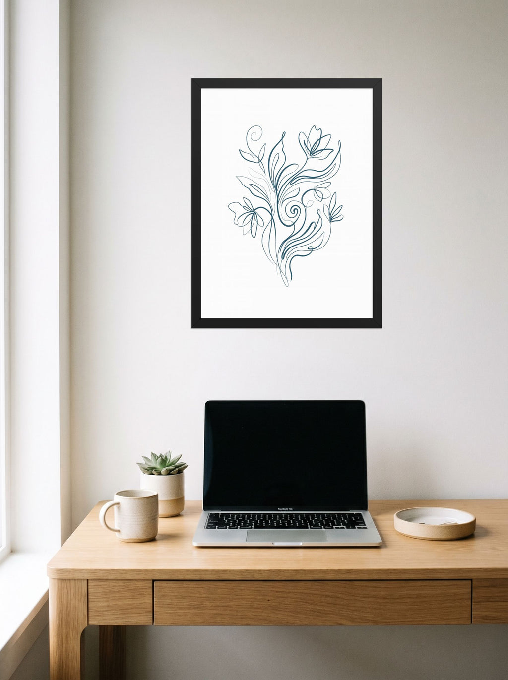 Fluid Blooms Mockup