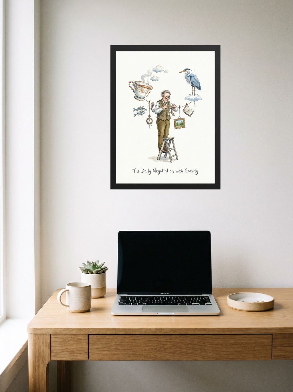 The Daily Negotiation with Gravity Mockup
