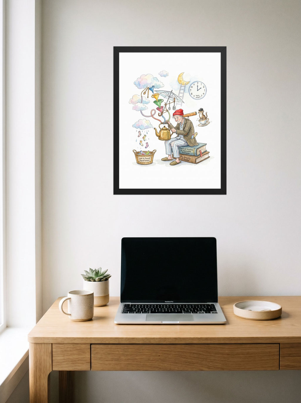 The Gravity of Socks Mockup