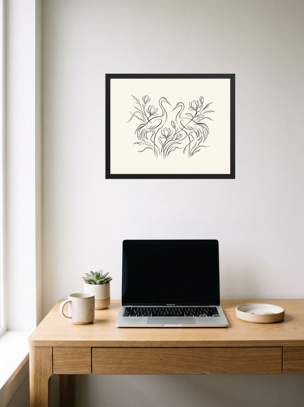 Elegant Avian Pair Mockup