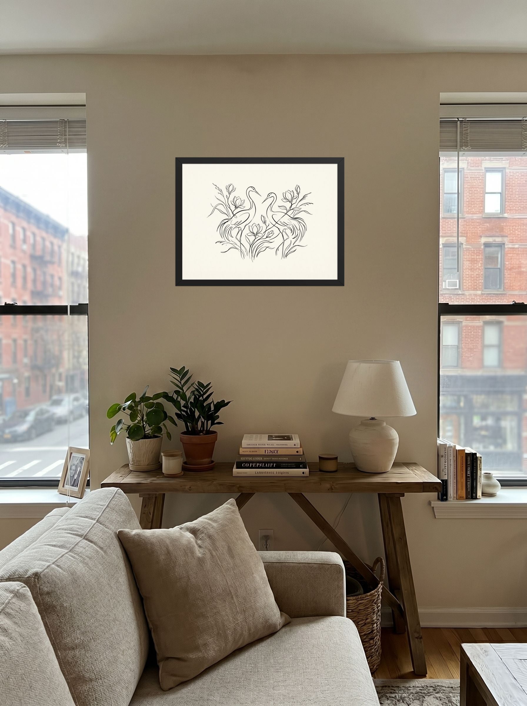 Elegant Avian Pair Mockup
