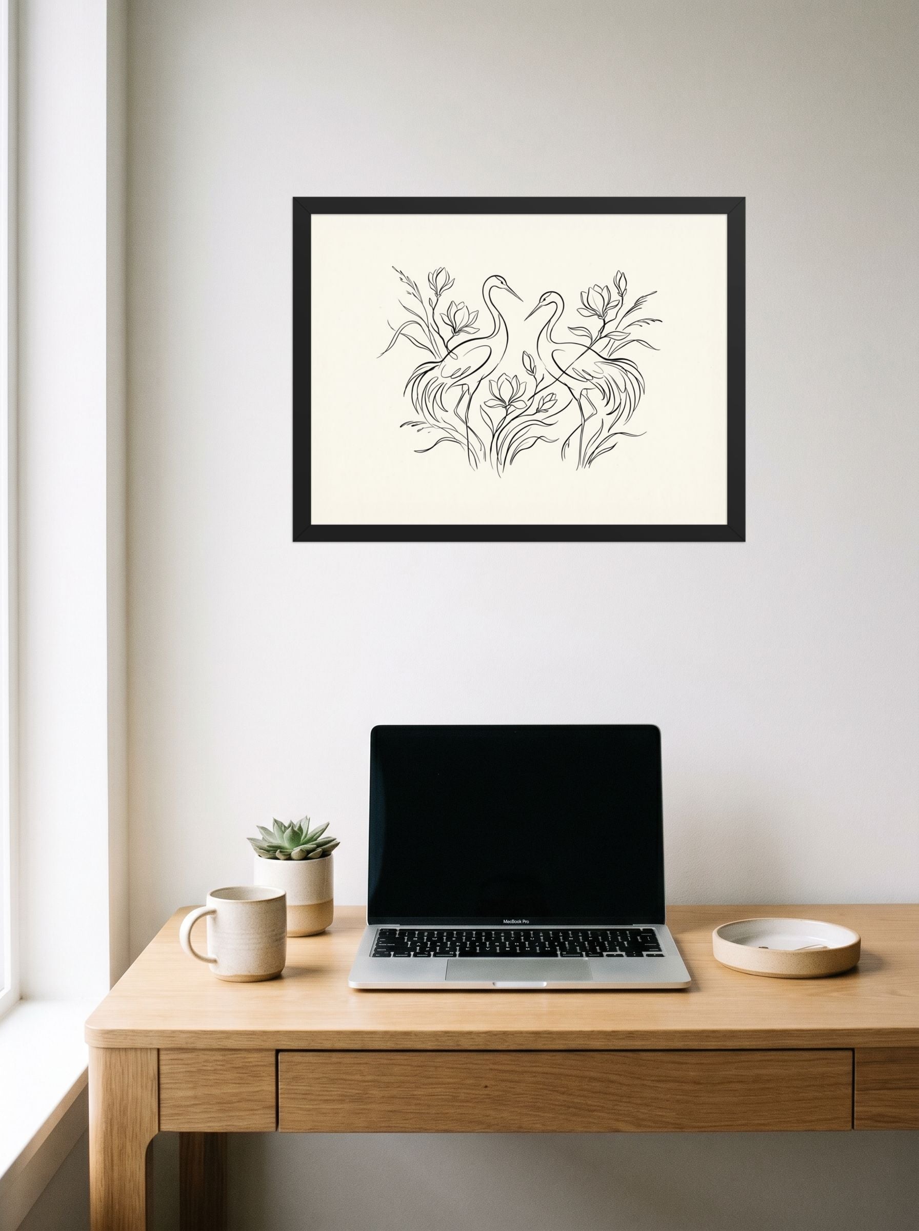 Elegant Avian Pair Mockup