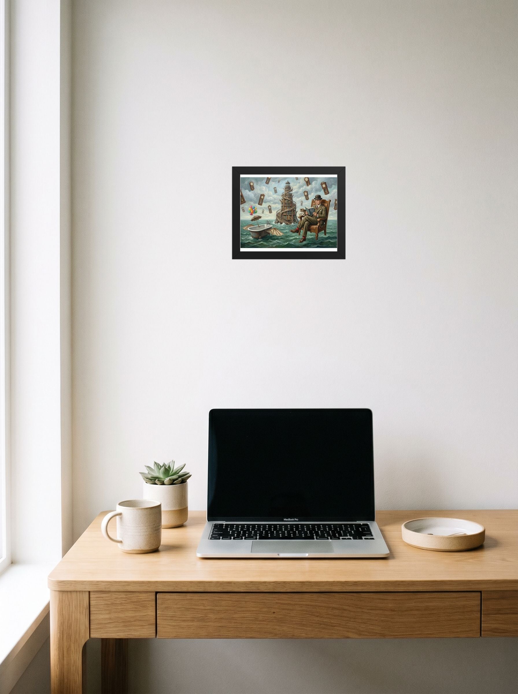 Reading in the Sea of Time Mockup