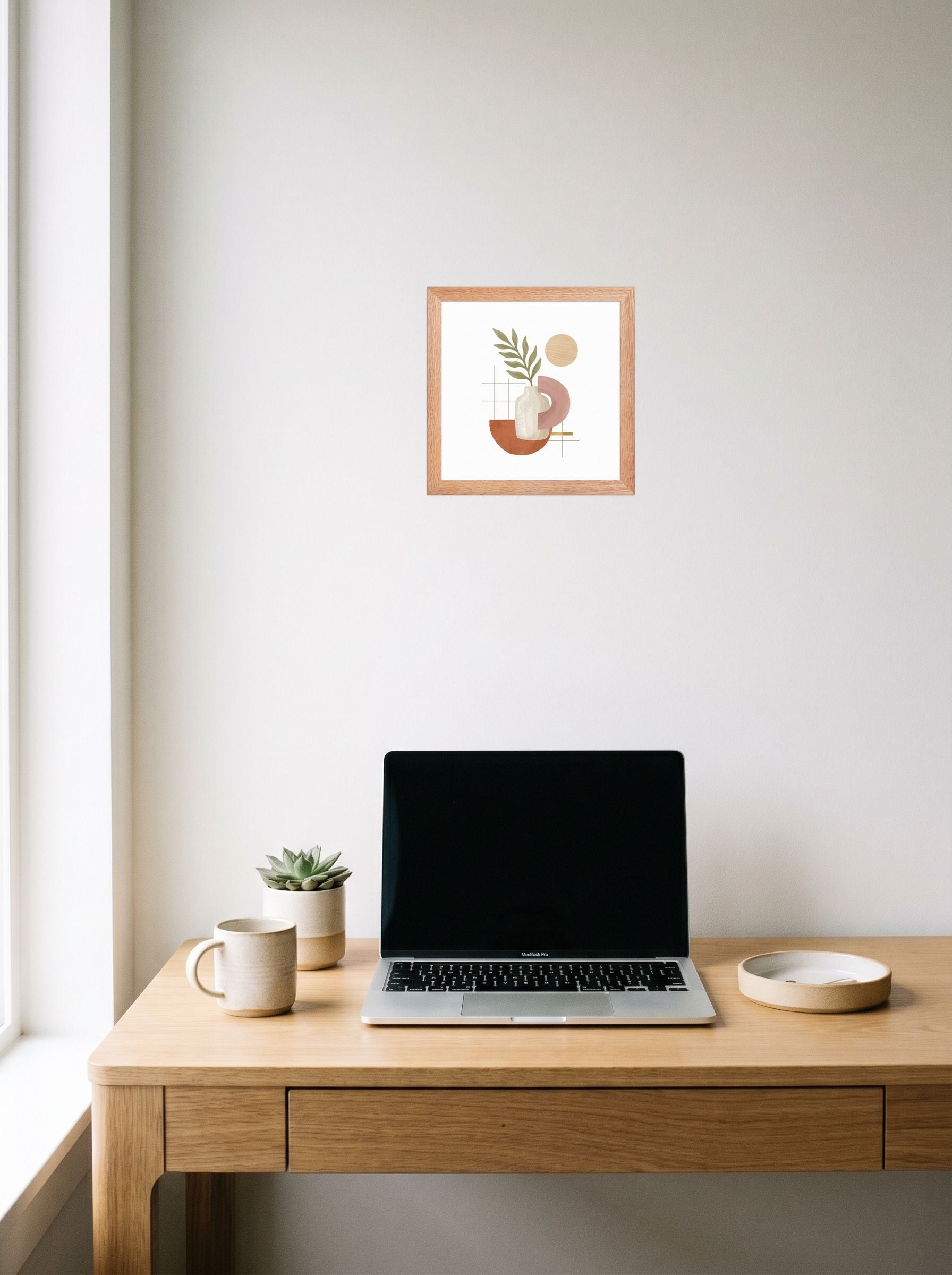 Ceramic Vase and Terracotta Arch Mockup