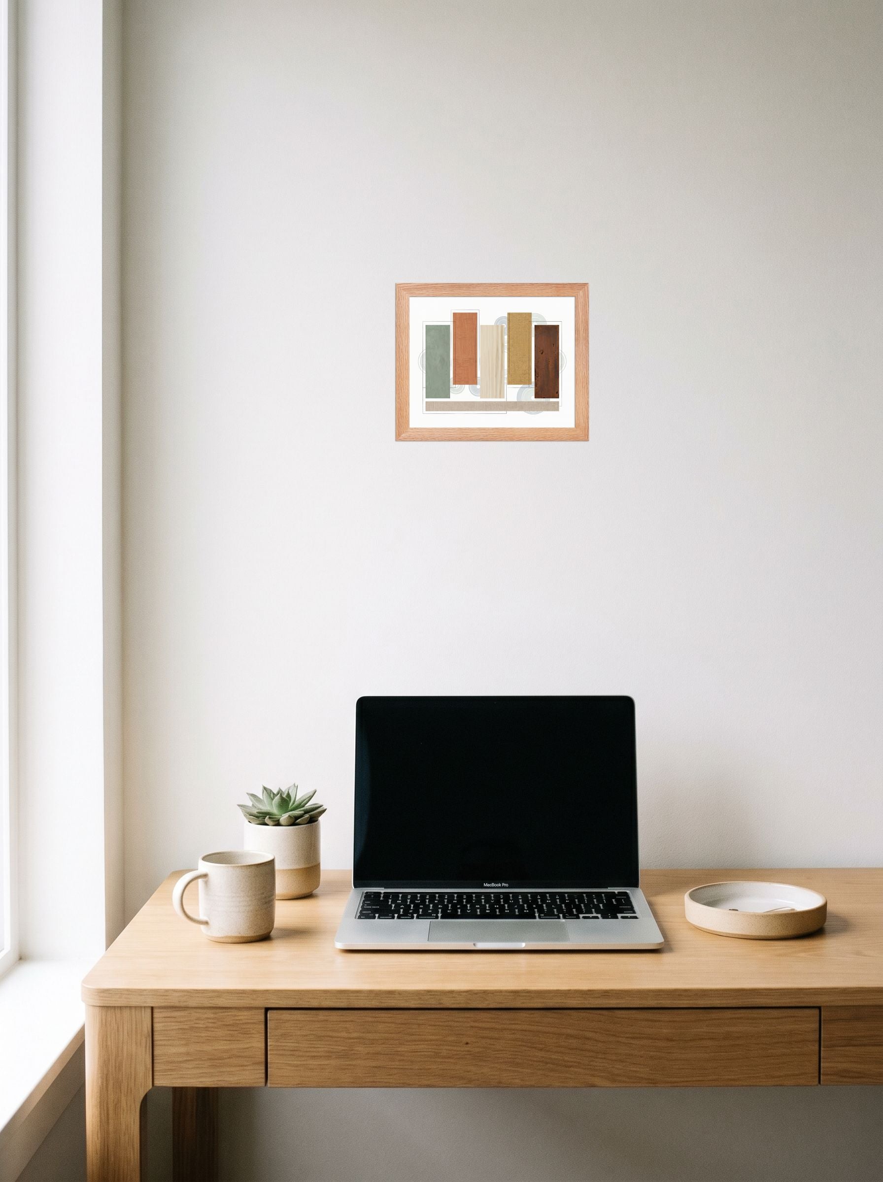 Textured Geometric Symphony Mockup